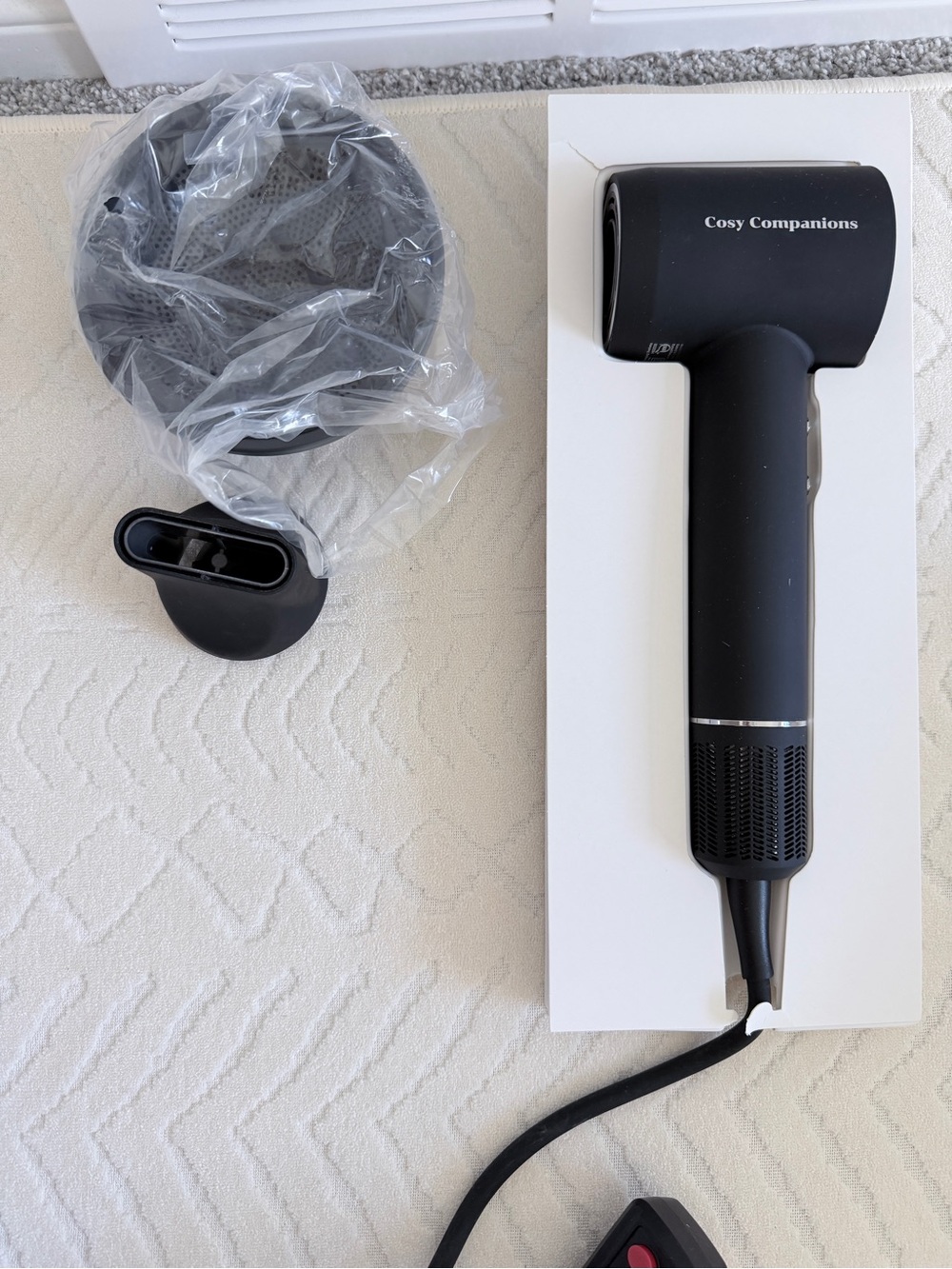 Black Hair Dryer with Concentrator Nozzle